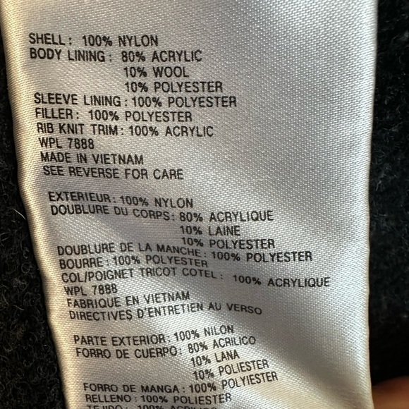 Michael Kors Petite Large Black Quilted Moto Jacket. Double Zip. Cinched Waist - Picture 8 of 16